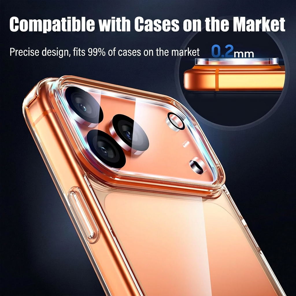 Clear Tempered Glass Screen Protector for iPhone 17 Pro Max
