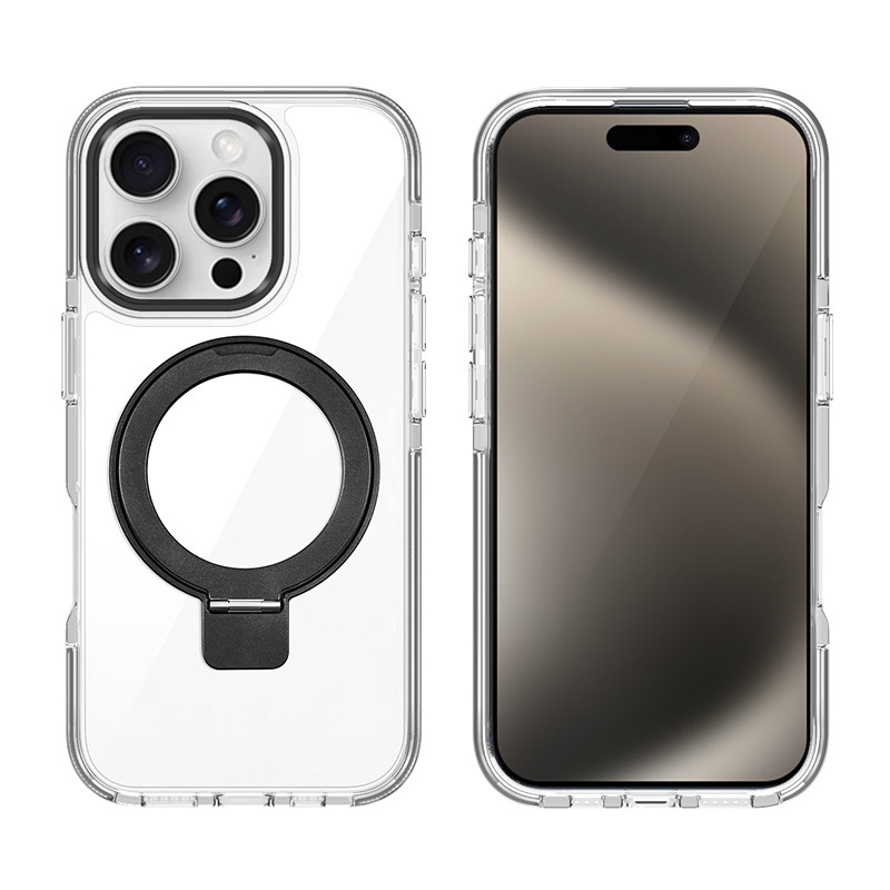 3-in-1 Magnetic Protection + Adjustable Stand + Clear Dual-Color Design (3)